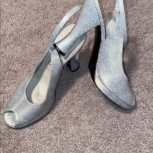 Via Spiga size 8 peep toe ankle strap gently worn